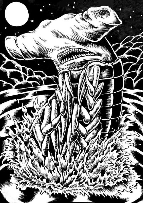 sketchbook sharkipede dude