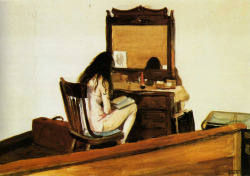 dappledwithshadow:  Interior (Model Reading) - Edward Hopper 