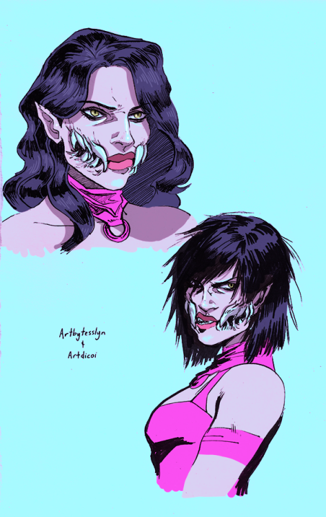 Porn artbytesslyn: Mileena collab with @artdicoi photos