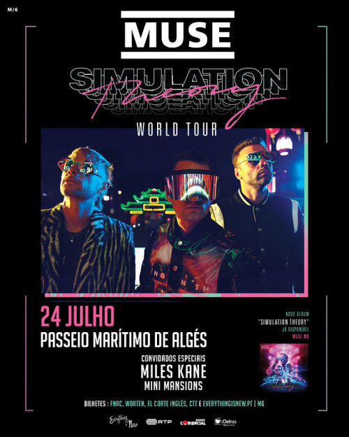 ! Pleased to add Miles Kane​ &amp; Mini Mansions as support in Lisbon on 24 July. Tickets a