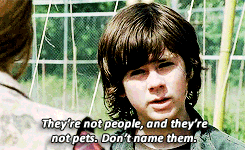 :  don’t name (or know the name of) something you’re going to eat kill later
