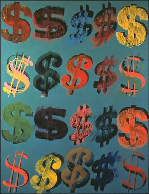 artist-andy-warhol:Dollar Sign, 1981, Andy Warhol