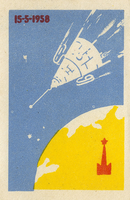 spacequest:  russian matchbox label by maraid on Flickr.