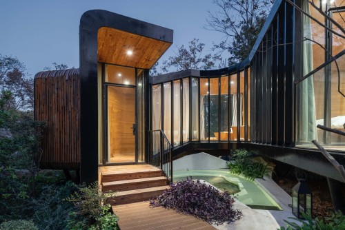 Spring Huts in Tangshan, Nanjing, China,MONOARCHI