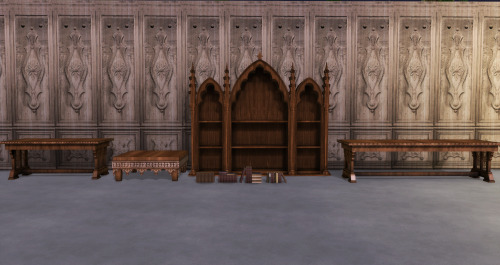 Conversion from TS3, Gothic furniture by LunaSimsLulamai.I do not know if the author allows the conv