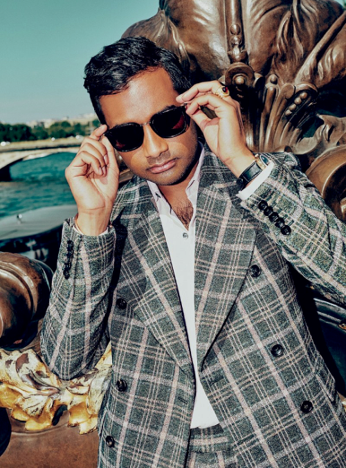 mancandykings: Aziz Ansari photographed by Arnaud Pyvka for GQ Style, Fall 2017 My favorite thing anyone ever gave me unsolicited was one time I did a show at the Largo in Los Angeles, and this woman gave me a painting of Soulja Boy. And I still have