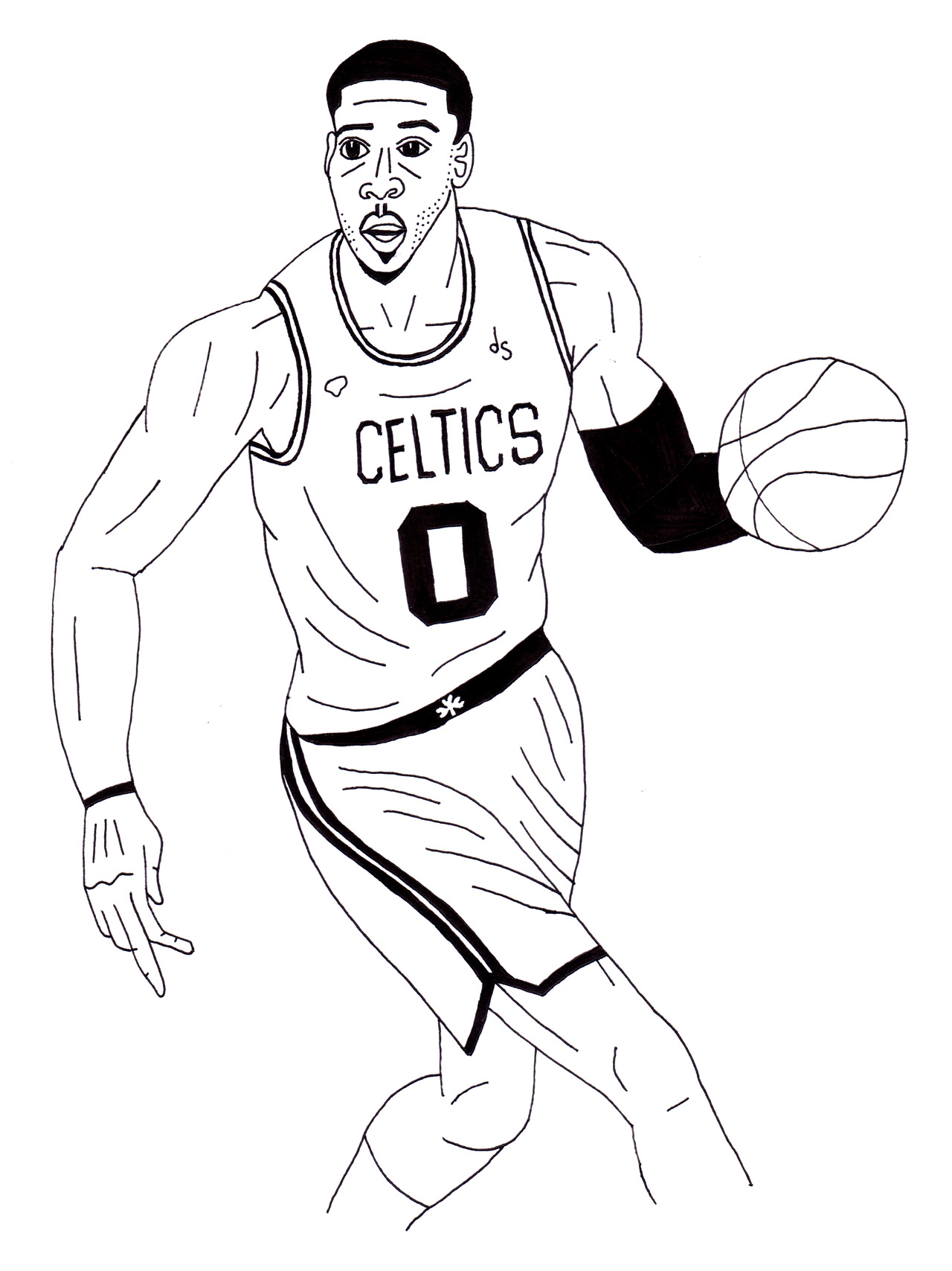 Jayson Tatum Coloring Pages