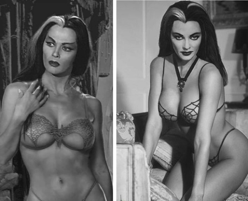 classic-coffins: Yvonne De Carlo in “Munster” lingerie Yvonne De Carlo was “&