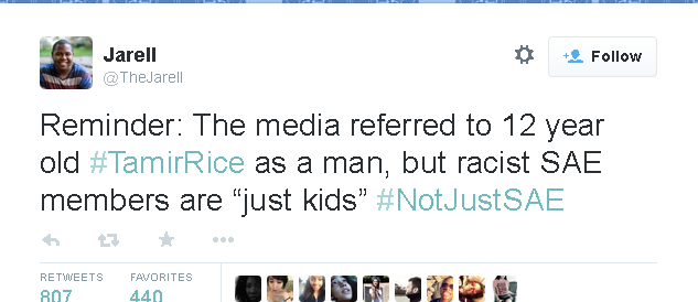 mysharona1987:#NotjustSAE hashtag is a must read.