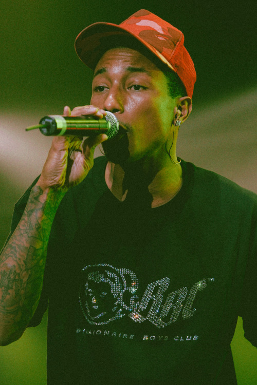 strappedarchives: Pharrell Williams photographed by Jean Baptiste Lacroix while performing with N.E.