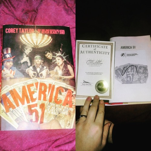 My signed copy of America 51 came in today! Yaaay!