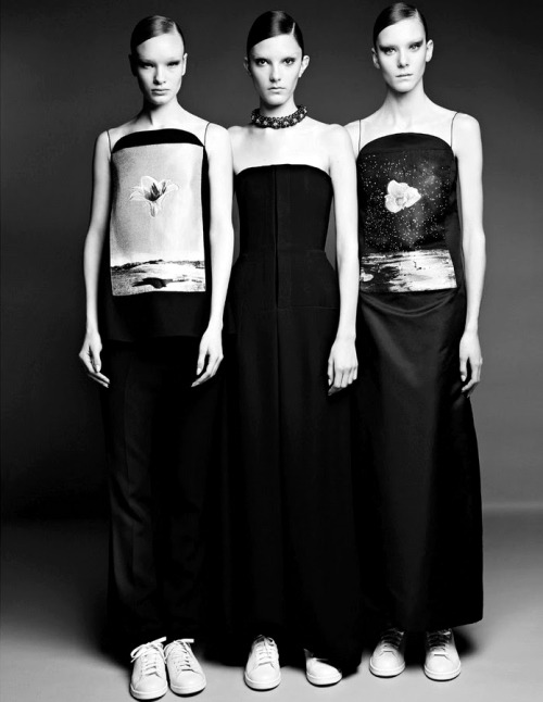 Charlotte Kay, Grace Hartzel, Phillipa Hemphrey Photographer: Patrick Demarchelier Styling: Katie Gr