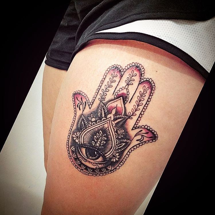 Rodrigo Coelho Tattoo — Mão de Fátima! Agendamento whatsapp (19)9