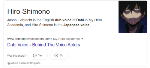 In case you didn’t already know, Dabi sang kiss the girl in the japanese dub of the little mermaidYo