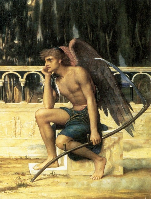 coraltigerpizza:John Melhuish Strudwick (1849-1937), Love and time