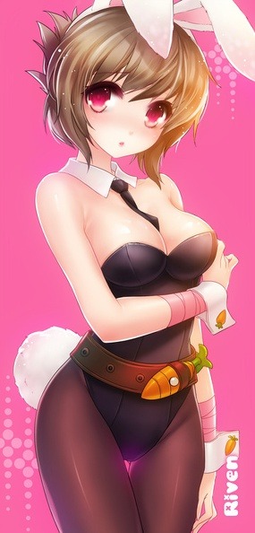 sexybossbabes:  BATTLE BUNNY RIVEN HENTAI // LEAGUE OF LEGENDS // NSFW(source: lolhentai.net <.. all rights refer to the owner ! )A FAN HAS ASKED FOR IT , and I say: What a great idea :D There is a lot hot LoL Battle Bunny Riven Hentai out there and