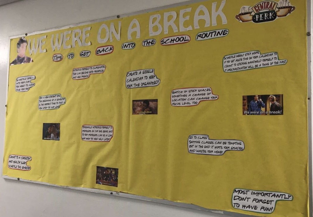 Ra Zara Friends Themed Welcome Back Board Ra Zara Friends Themed Welcome Back Board