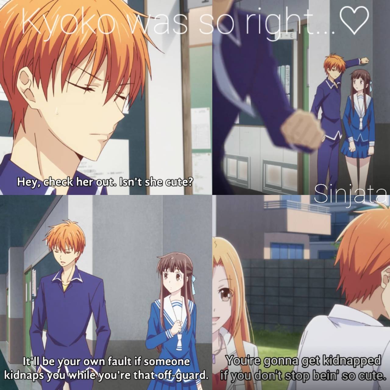 i kinda love them #fruitsbasket #fruba #tohruhonda #kyosohma #shoujo