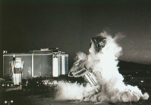 oneandonlytaryn:  memoriastoica:  Las Vegas demolitions; Sands, Aladdin, El Rancho, and Landmark cas