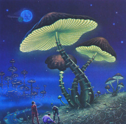 martinlkennedy:  World of Phosphorescent Fungi (1981) by David hardy 