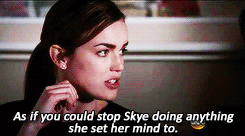 jemmasmmns:  Jemma Simmons in every episode: Agents of SHIELD 1.14 T.A.H.I.T.I.