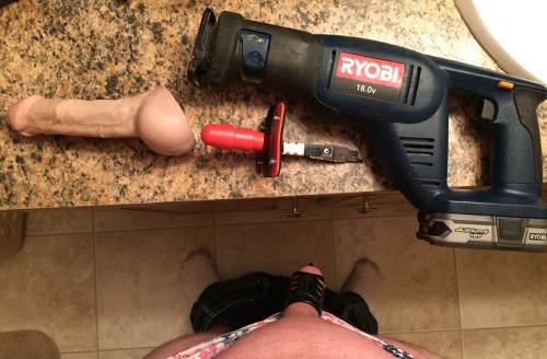 chastityknight:  Made my own little sawsall attachment today :)
