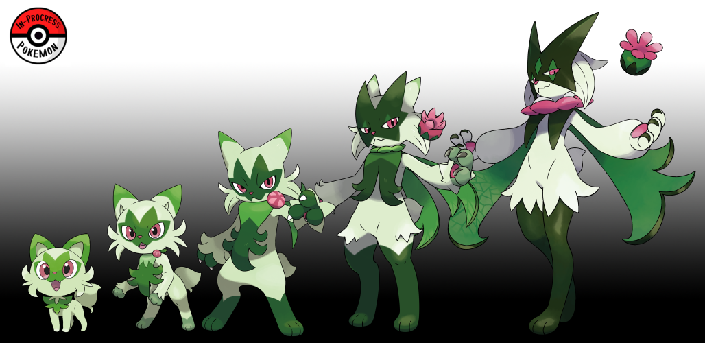 In-Progress Pokemon Evolutions — The In-Progress Lines for the Gen 5  Starters!