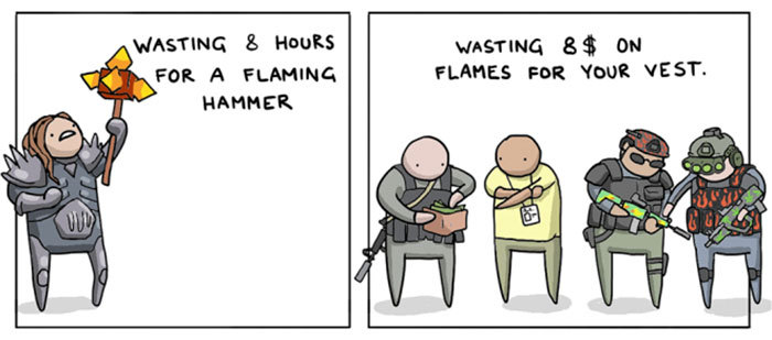 pr1nceshawn:  Gamer Problems: Then &amp; Now.