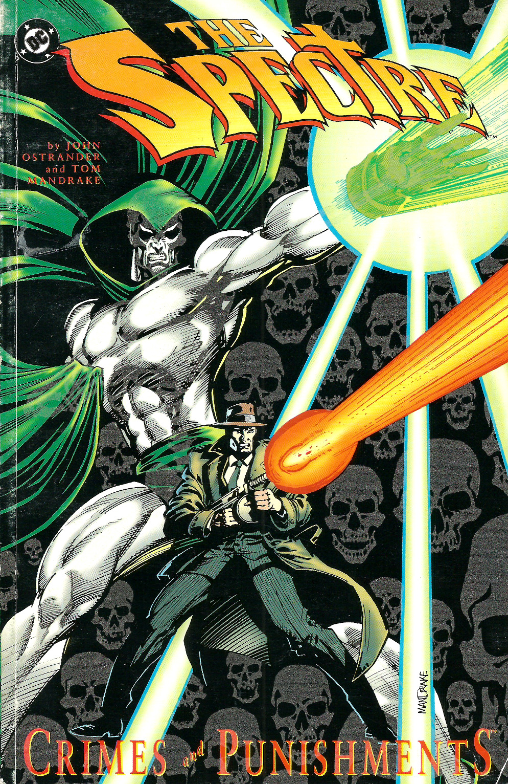 Luminous, glow-in-the-dark cover for The Spectre: Crimes and Punishments, by John