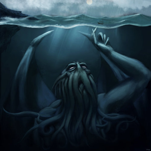 blogzodiacmaccarthaighblr:Sea Monsters A.K.A what occupies most of my nightmares The Sea Serpent by Tyrus88Leviathan by Iron-Fox Tentacle Monster SHadoW-Net Cthulhu Dreams  by TheartoFTKAnd the rest are from unknown artists i’ve found on google but