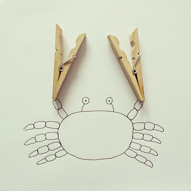tastefullyoffensive:  Everyday Objects Blended With Simple Sketches (Part 2) by Javier