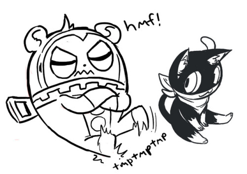 missjamiekaye:  Persona Hell doodle dumpThe little bratty teddy is @retrodynamics‘s