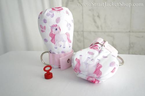 Pink Unicorns Safety Mittens - LIMITED EDITION Soft Padded Mittens For Little One! 