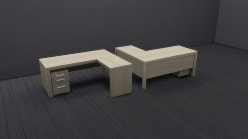 illogicalsims:Corner Desk (Base Game)Created a simple desk which can be placed in corners. Ideal for