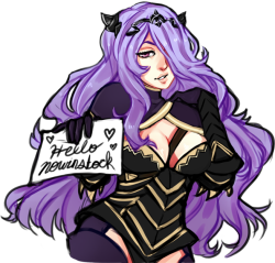 otomelord:  Almost forgot about this one - a messy draw I did for the NIS page of Camilla.  My art tag could use some beefing up, so I guess I’ll post it.  