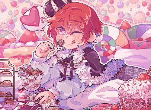 valkavavaart: 「 king of sweets ♪ 」