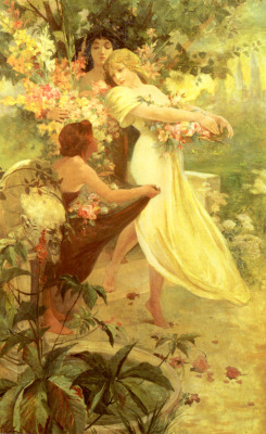 immortart:  Alphonse Mucha, Spirit of Spring, 1894.