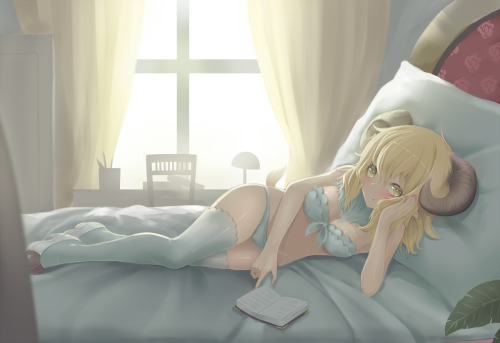 takeyourmimis:  @leafunia’s request: Hitsujimimi and Tanukimimi  Artist’s Pixiv:   Sonikey0_0   