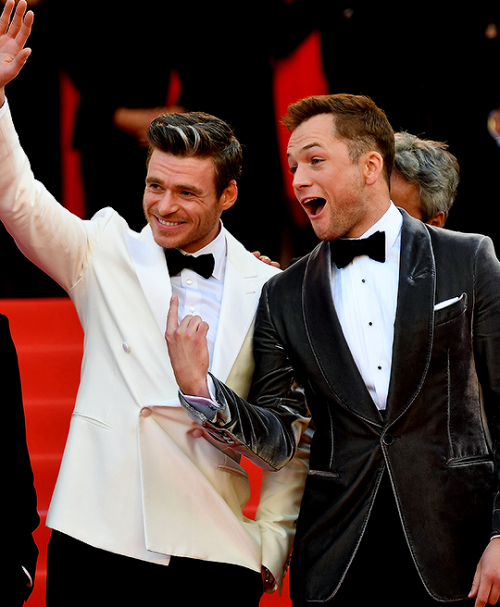 richardmaddendaily:RICHARD MADDEN and TARON EGERTON“Rocketman” Premiere - 72nd annual Cannes Film Fe