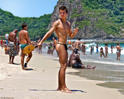 thonghotties:  Copacabana Beach, Brazil www.thonghotties.com 