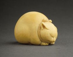 fawnvelveteen:   Sleeping Cat                           Kaigyokusai (Masatsugu) (Japan, 1813-1892)  Japan, mid- to late 19th century