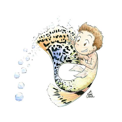 aredblush: IT’S MERMAY WOOOOO!Have some silly boys swishing their tails and playing with bubbles :3 