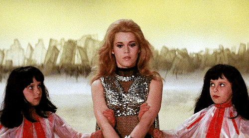 What’s that screaming? A good many dramatic situations begin with screaming.BARBARELLA dir.  R