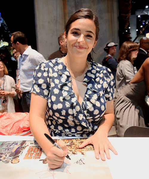 Alanna Masterson signing autographs at San Diego Comic-Con International, July 21st 2017.