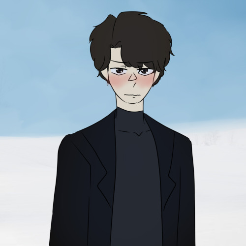 Pretty Boy With Pretty (puppy) Eyes Makes Another Boy Blush