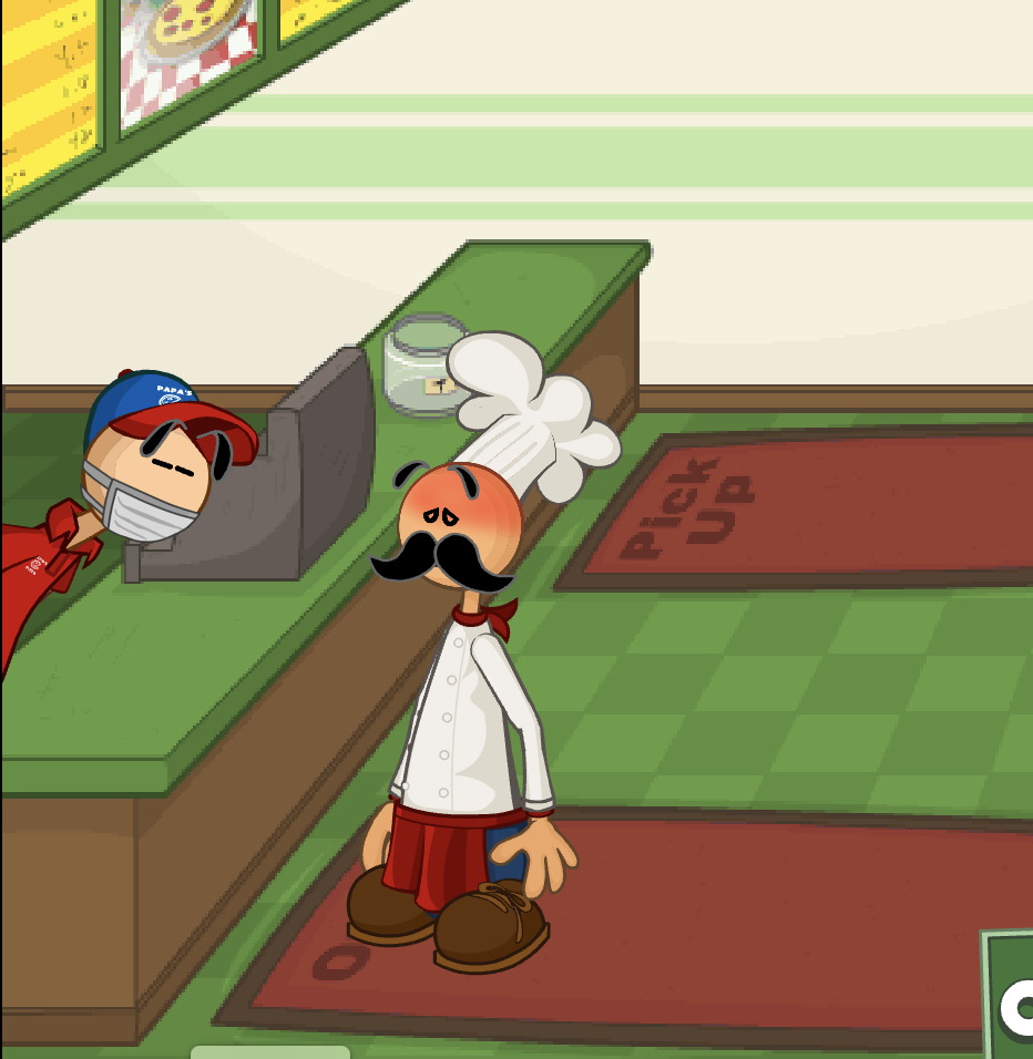 This is my blog tumblr can go fuck itself — So I was playing the Papa's  Pizzeria COVID mod