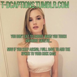 Femdom Chastity Captions, Cum Denial