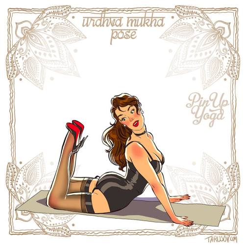gameraboy:  Pin-up Yoga by Andrew Tarusov Check out his Kickstarter as welll! 