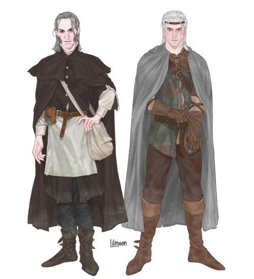 Two my favourite men out of the whole saga in my concept of their bookish outfits