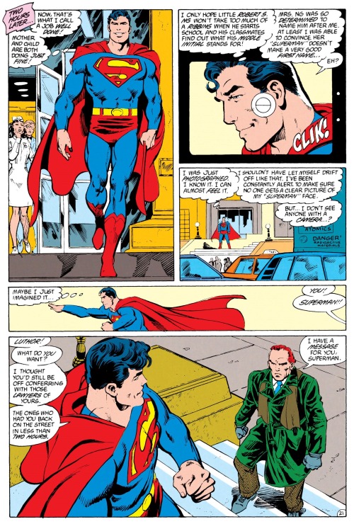 Superman vs. Lex Luthor.[from Man of Steel (1986) #4]